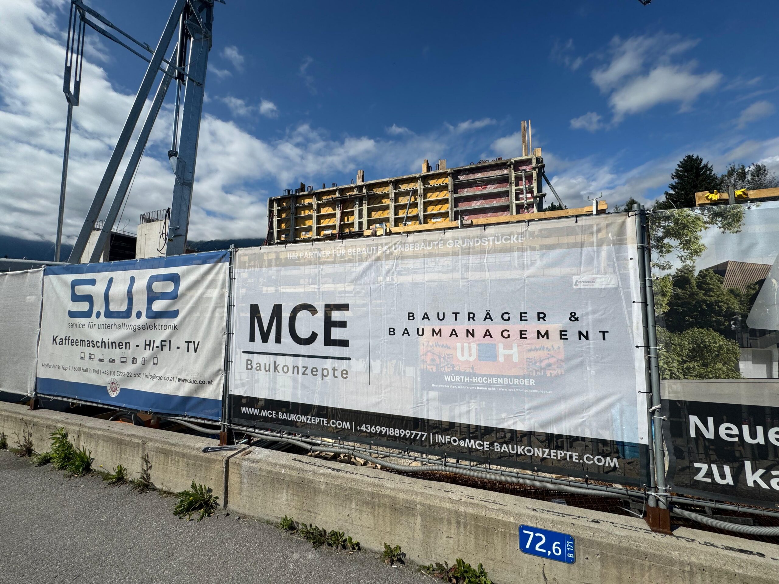 MCE Baukonzepte Baustelle Tirol