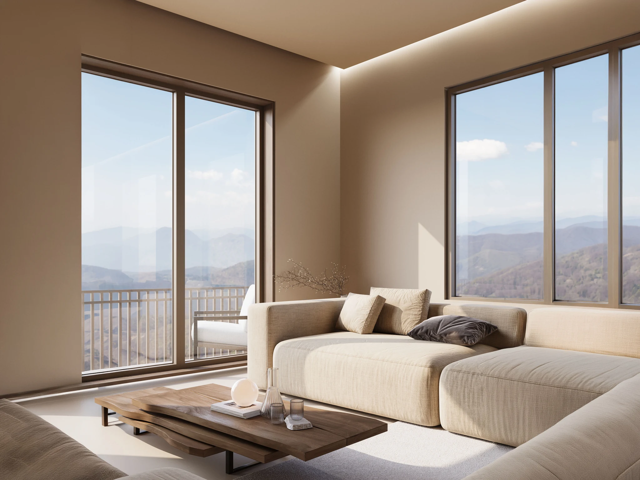Living area – interior visualisation (example)